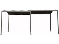 Tettoia in metallo estensibile "Mathis" - 303/566 x 295 x 240 cm - Antracite