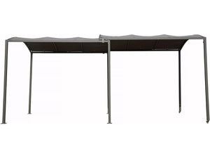 Tettoia in metallo estensibile "Mathis" - 303/566 x 295 x 240 cm - Antracite