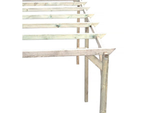 Tettoia per auto in legno "Sunny" da 3 x 5 m