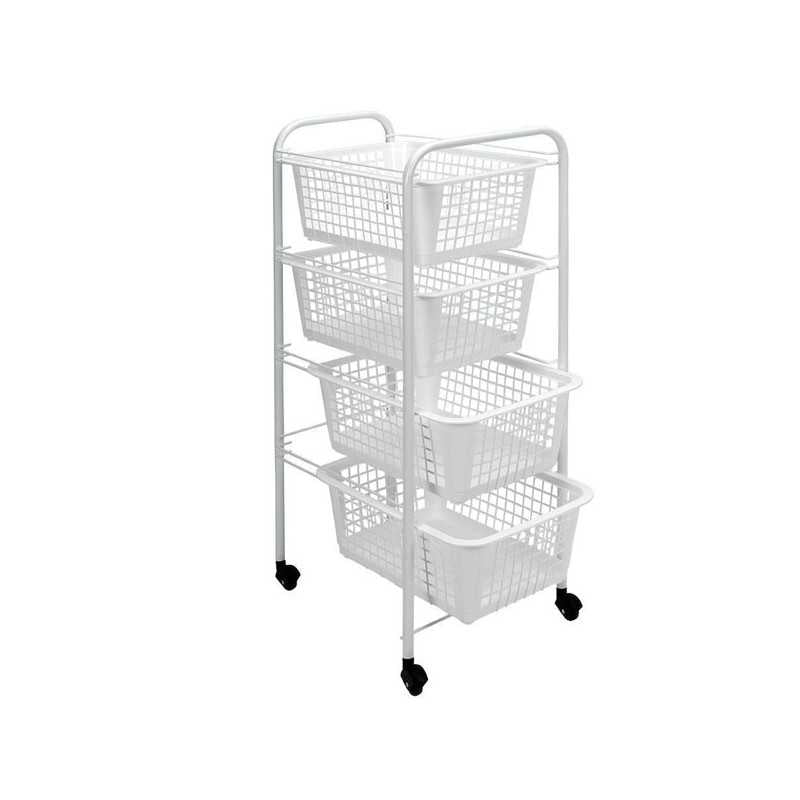 Carrello 4 P. Rett. Miami 30X38 h 83 Metaltex
