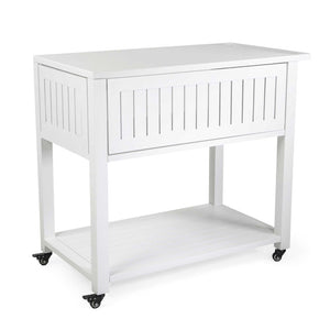 Carrello alluminio bianco cm 102x54,5h90