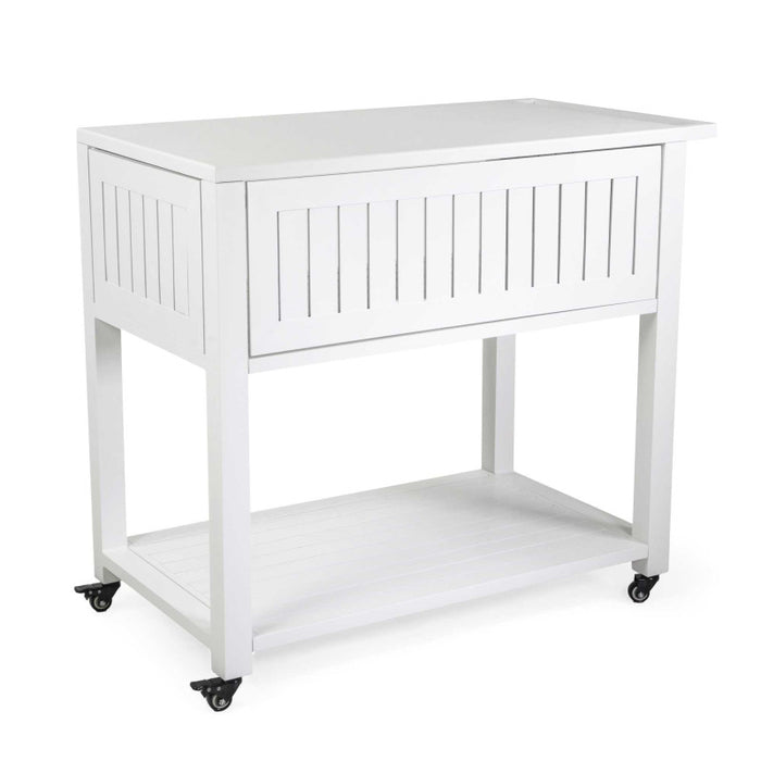 Carrello alluminio bianco cm 102x54,5h90