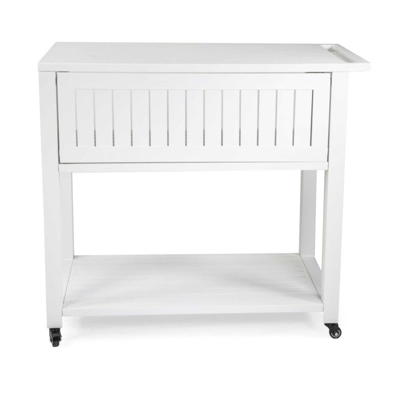 Carrello alluminio bianco cm 102x54,5h90