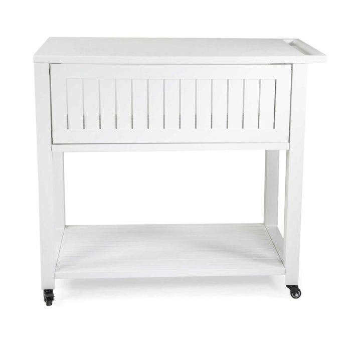 Carrello alluminio bianco cm 102x54,5h90