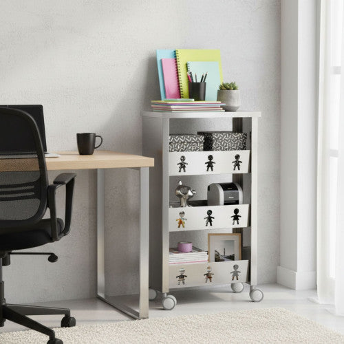 Carrello con ruote portatutto, 83,50 x 43,50 x 30,50 cm. BALI