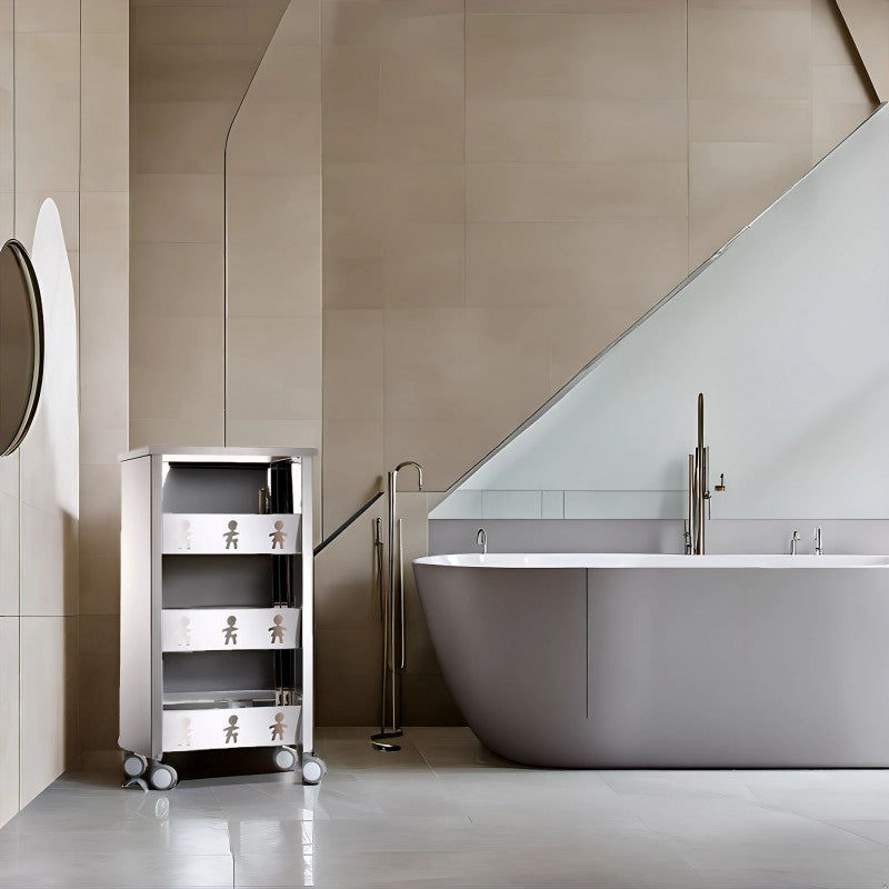 Carrello con ruote portatutto, 83,50 x 43,50 x 30,50 cm. BALI