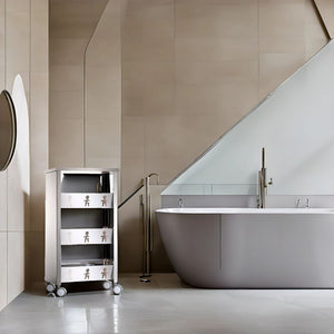 Carrello con ruote portatutto, 83,50 x 43,50 x 30,50 cm. BALI