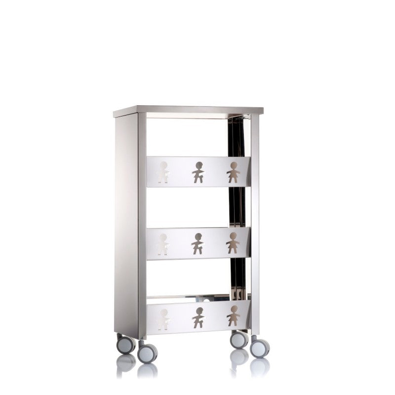 Carrello con ruote portatutto, 83,50 x 43,50 x 30,50 cm. BALI