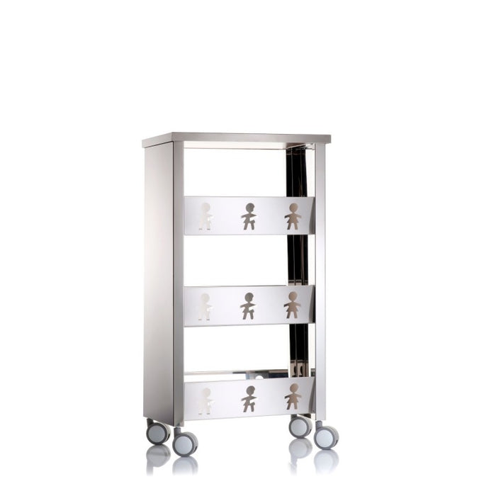 Carrello con ruote portatutto, 83,50 x 43,50 x 30,50 cm. BALI