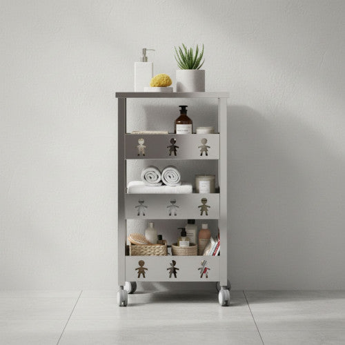 Carrello con ruote portatutto, 83,50 x 43,50 x 30,50 cm. BALI