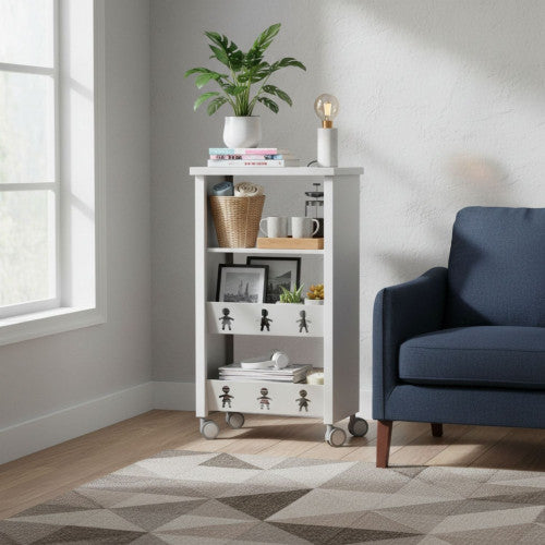 Carrello con ruote portatutto, 83,50 x 43,50 x 30,50 cm. BALI