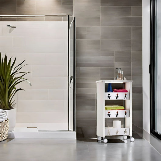 Carrello con ruote portatutto, 83,50 x 43,50 x 30,50 cm. BALI