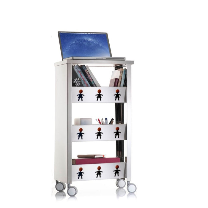 Carrello con ruote portatutto, 83,50 x 43,50 x 30,50 cm. BALI