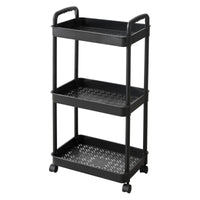 Carrello Cucina Andy Nero Dimensione 36x25x75 Cm