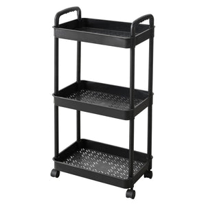 Carrello Cucina Andy Nero Dimensione 36x25x75 Cm