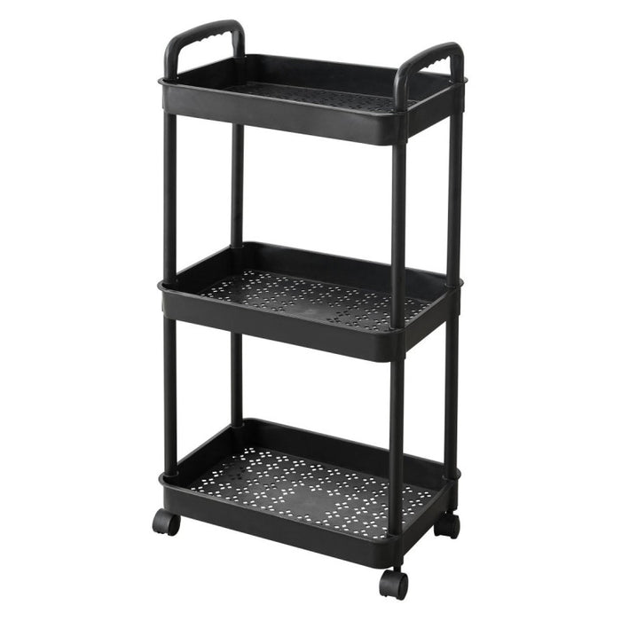 Carrello Cucina Andy Nero Dimensione 36x25x75 Cm