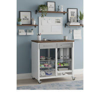 Carrello da cucina BERGEN con cassetti, cestini e portabottiglie – design e produzione spagnola