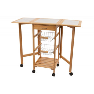 CARRELLO DA CUCINA BUTTERFLY 37X91X76CM CASACOLLECTION