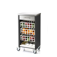 Carrello da cucina con piano di lavoro in acciaio inox, MOHER