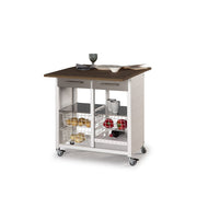 Carrello da cucina doppio trasformabile in tavolino, EKO