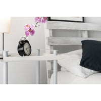 Carrello da Cucina/Portaoggetti  in metallo con 2 ripiani, struttura grigia, LEKY