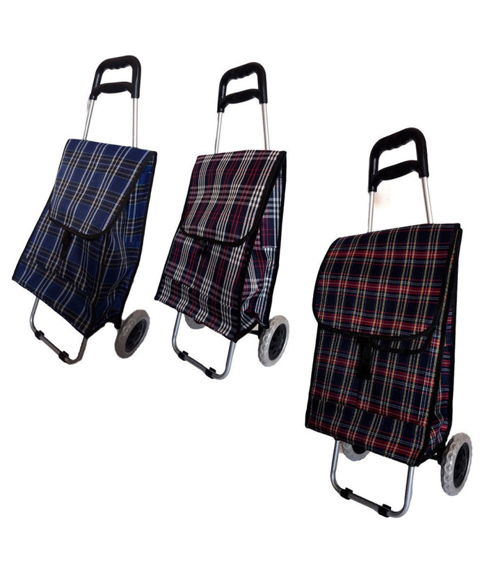 Carrello Per La Spesa Pieghevole Carrellino Con 2 Ruote Varie Fantasie         