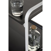 Carrello pieghevole a 2 ripiani con ruote – Salvaspazio, stile moderno, – Struttura bianca - BAUHAUS