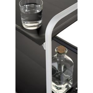 Carrello pieghevole a 2 ripiani con ruote – Salvaspazio, stile moderno, – Struttura bianca - BAUHAUS