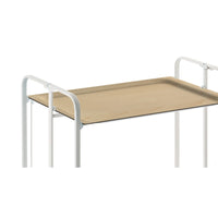 Carrello pieghevole a 2 ripiani con ruote – Salvaspazio, stile moderno, – Struttura bianca - BAUHAUS