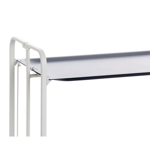 Carrello pieghevole a 2 ripiani con ruote – Salvaspazio, stile moderno, – Struttura bianca - BAUHAUS