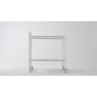 Carrello pieghevole a 2 ripiani con ruote – Salvaspazio, stile moderno, – Struttura bianca - BAUHAUS