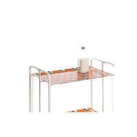 Carrello pieghevole a 2 ripiani con ruote – Salvaspazio, stile moderno, – Struttura bianca - BAUHAUS