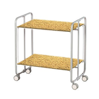 Carrello pieghevole da cucina BAUHAUS, 2 vassoi. Struttura grigio