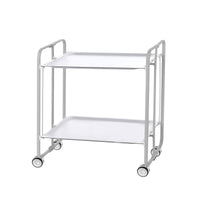 Carrello pieghevole da cucina BAUHAUS, 2 vassoi. Struttura grigio