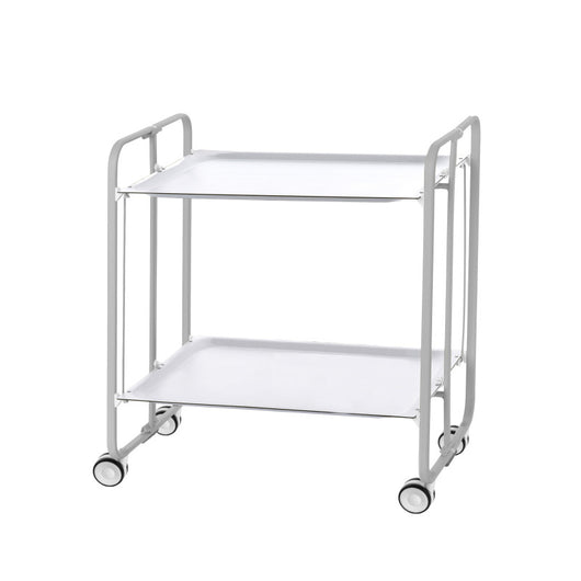 Carrello pieghevole da cucina BAUHAUS, 2 vassoi. Struttura grigio