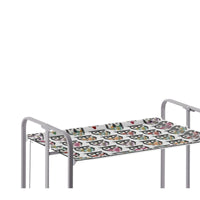 Carrello pieghevole da cucina BAUHAUS, 2 vassoi. Struttura grigio