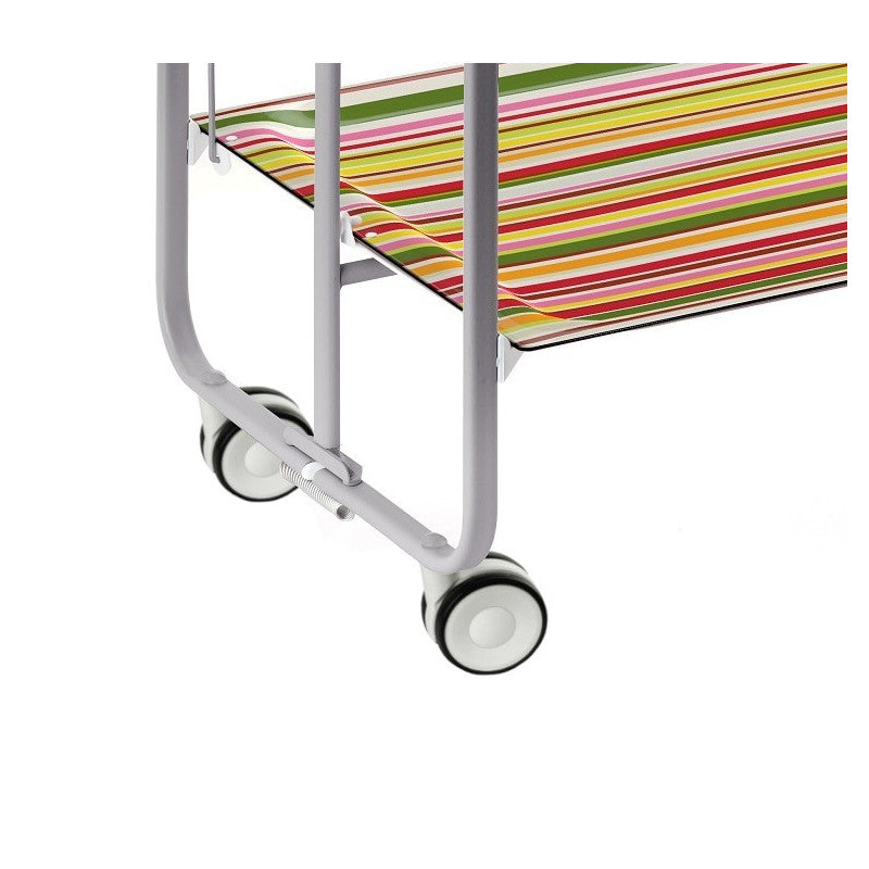 Carrello pieghevole da cucina BAUHAUS, 2 vassoi. Struttura grigio