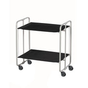 Carrello pieghevole da cucina BAUHAUS, 2 vassoi. Struttura grigio