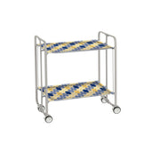 Carrello pieghevole da cucina BAUHAUS, 2 vassoi. Struttura grigio