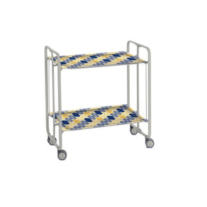 Carrello pieghevole da cucina BAUHAUS, 2 vassoi. Struttura grigio