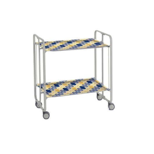 Carrello pieghevole da cucina BAUHAUS, 2 vassoi. Struttura grigio