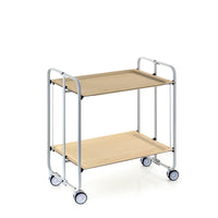 Carrello pieghevole da cucina BAUHAUS, 2 vassoi. Struttura grigio
