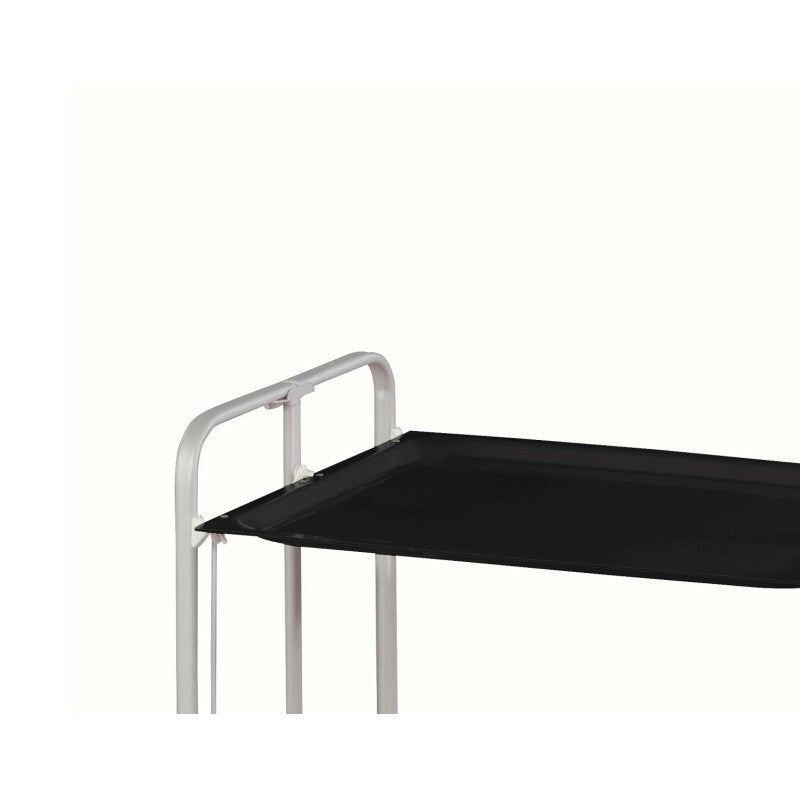 Carrello pieghevole da cucina BAUHAUS, 2 vassoi. Struttura grigio