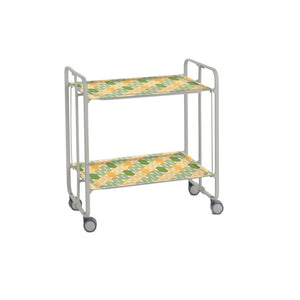 Carrello pieghevole da cucina BAUHAUS, 2 vassoi. Struttura grigio