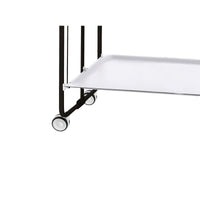 Carrello pieghevole da cucina BAUHAUS, 2 vassoi. Struttura nera