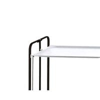 Carrello pieghevole da cucina BAUHAUS, 2 vassoi. Struttura nera