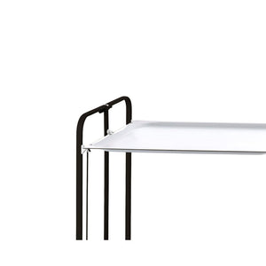 Carrello pieghevole da cucina BAUHAUS, 2 vassoi. Struttura nera