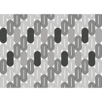 Carrello pieghevole da cucina BAUHAUS, 2 vassoi. Struttura nera