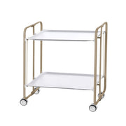 Carrello pieghevole da cucina BAUHAUS, 2 vassoi. Struttura sabbia