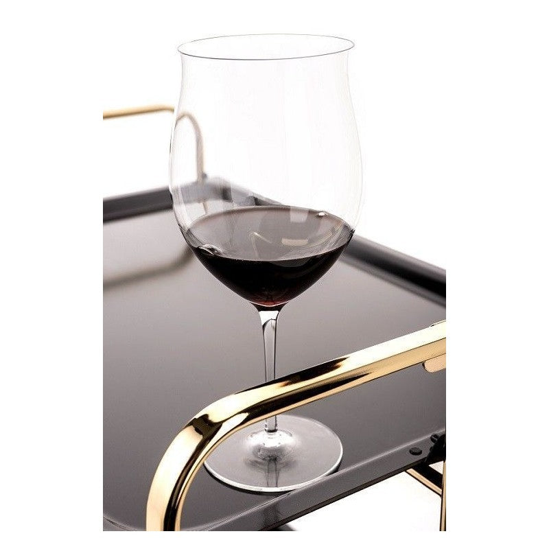 Carrello pieghevole da cucina BAUHAUS, 2 vassoi. Telaio bagno d'oro